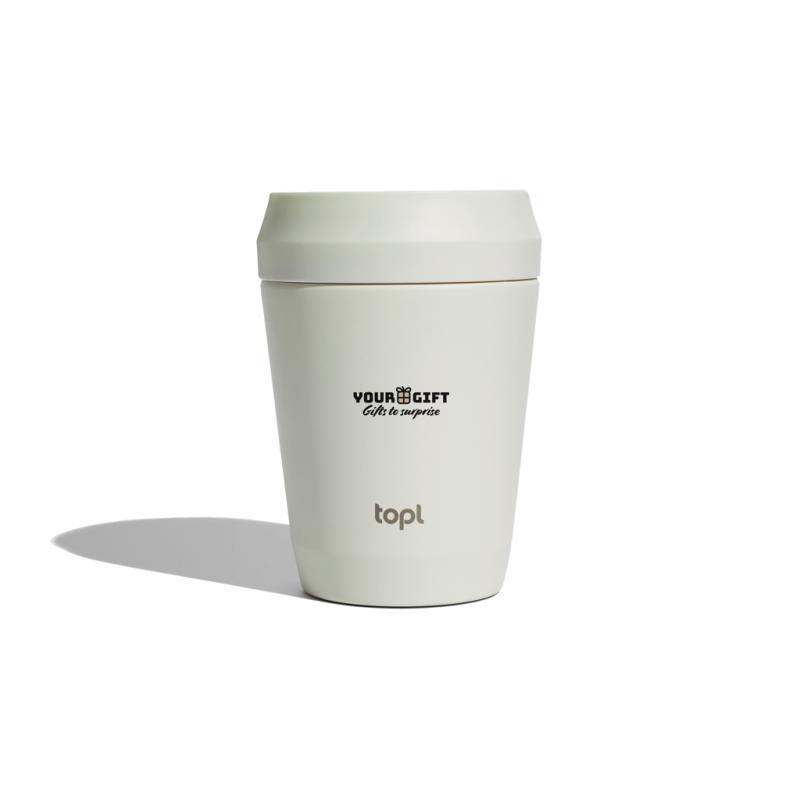Termohrnček Topl To Go 236 ml z RCS recyklovanej ocele biela 4