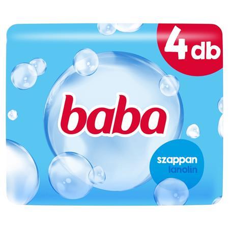 Mydlo, lanolínové, 4x90 g, BABA 1