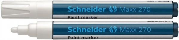Lakový popisovač, 1-3 mm, SCHNEIDER "Maxx 270", biely 1