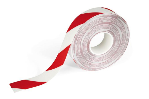 Označovacia páska, 50 mm x 30 m, 0,5 mm, DURABLE, "DURALINE® ", červená-biela 1