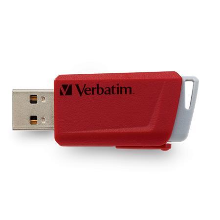 USB kľúč, 3 x 16GB, USB 3.2, 80/25MB/sec, VERBATIM "Store n Click", červená/modrá/žltá 6