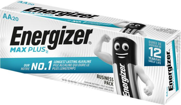 Batéria, AA tužková, 20 ks, ENERGIZER "Max Plus" 1