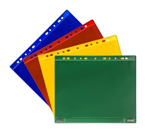 Informačné vrecko, magnetické, obojstranné, ležaté, A4, TARIFOLD, červená