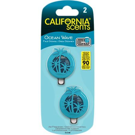 Vôňa do auta, mini difúzor, 2*3 ml, CALIFORNIA SCENTS "Ocean Wave" 1