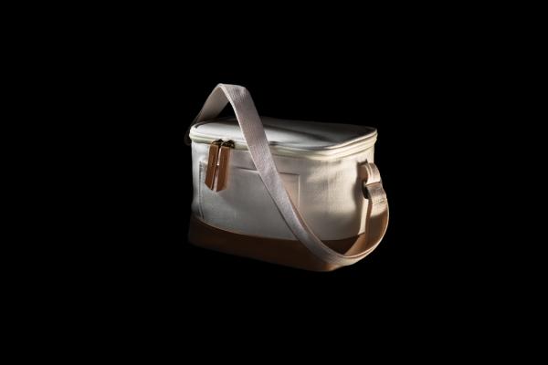 Malá chladiaca taška Impact z 16 oz. recykl. canvas AWARE™ off white 10