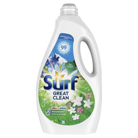 Prací gél, 60 pracích dávok, 3 l, SURF "Mountain Fresh & Jasmine" 1