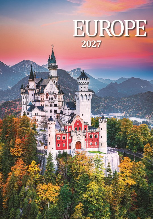 Nástenný kalendár Europe 2027 1