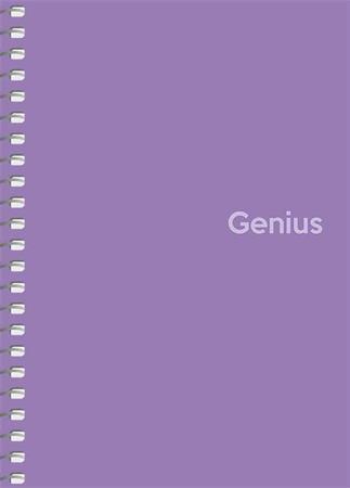 Špirálový zošit, štvorčekový, A6, 80 listov, PP obal, SHKOLYARYK "Genius", mix 4