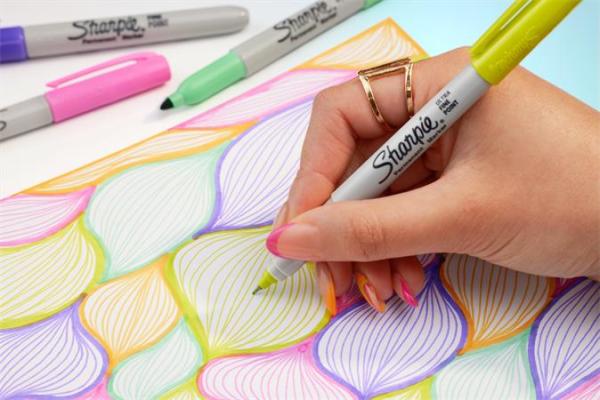 Permanentný popisovač, 0,5 mm, kužeľový hrot, SHARPIE "Ultra Fine Point", žltá 3