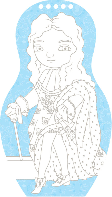 Obliekame bábiky PRINCEZNÁ EMMA – Maľovanky 3