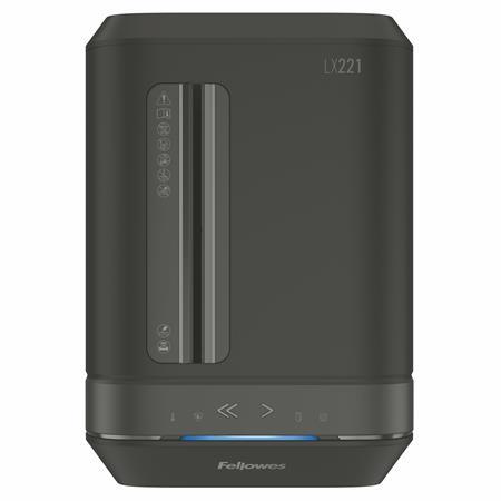 Skartovací stroj, mikro krížový rez, 18 listov, FELLOWES "Powershred LX221", čierna 6