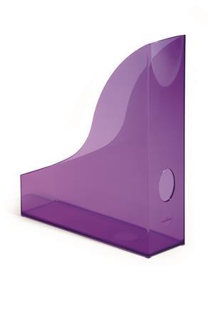Zakladač, plastový, 73 mm, DURABLE, "Basic", priehľadná fialová 1