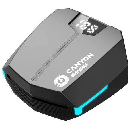 Slúchadlá, bezdrôtové, Bluetooth 5.3, gaming, CANYON "DoubleBee GTWS-2", čierna 1