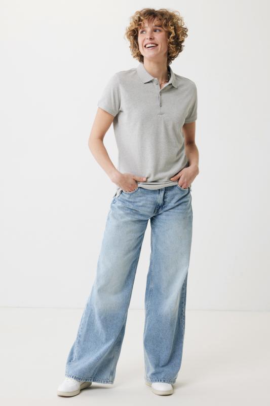 Dámske polo tričko IQONIQ Yosemite z recykl. bavlny heather grey XXXL 4