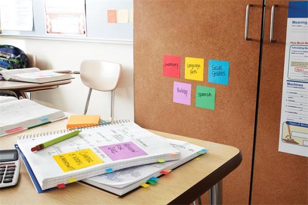 Samolepiaci bloček, 76x127 mm, 5x90 listov, 3M POSTIT "Super Sticky Boots", mix farieb 2