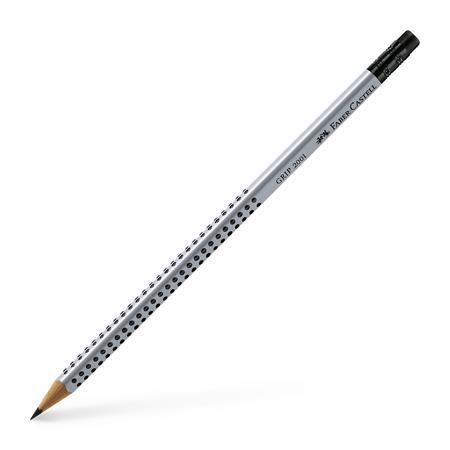 Grafitová ceruzka s gumou, B, trojhranný tvar, FABER-CASTELL "Grip 2001" 1