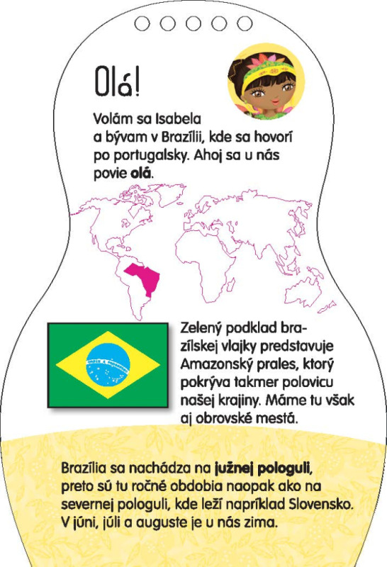 Obliekame brazílske bábiky ISABELA – Maľovanky 5
