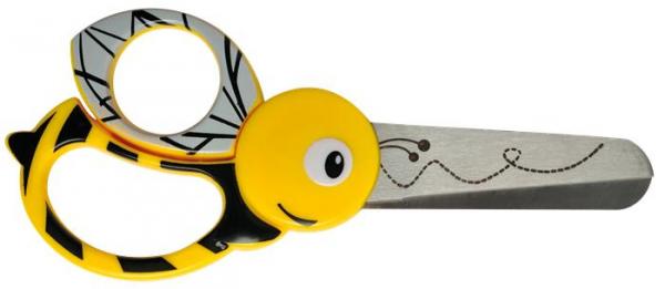Nožnice, detské, 13 cm, FISKARS, včela 1