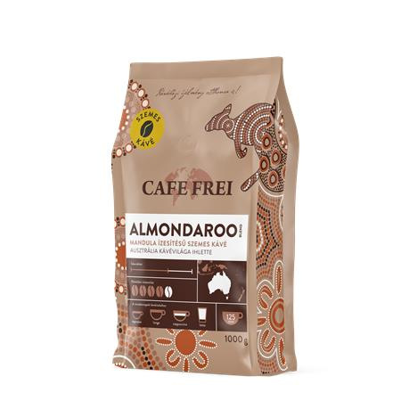 Káva, pražená, zrnková, 1000 g, CAFE FREI "Almondaroo" mandľová 1