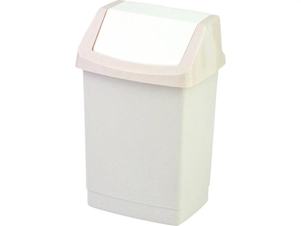 Odpadkový kôš s výklopným vekom, 25 l, CURVER "Click-It", savana 1