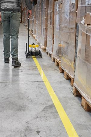 Sprej na označovanie podláh, DURABLE "Duraline® 750", žltý 2