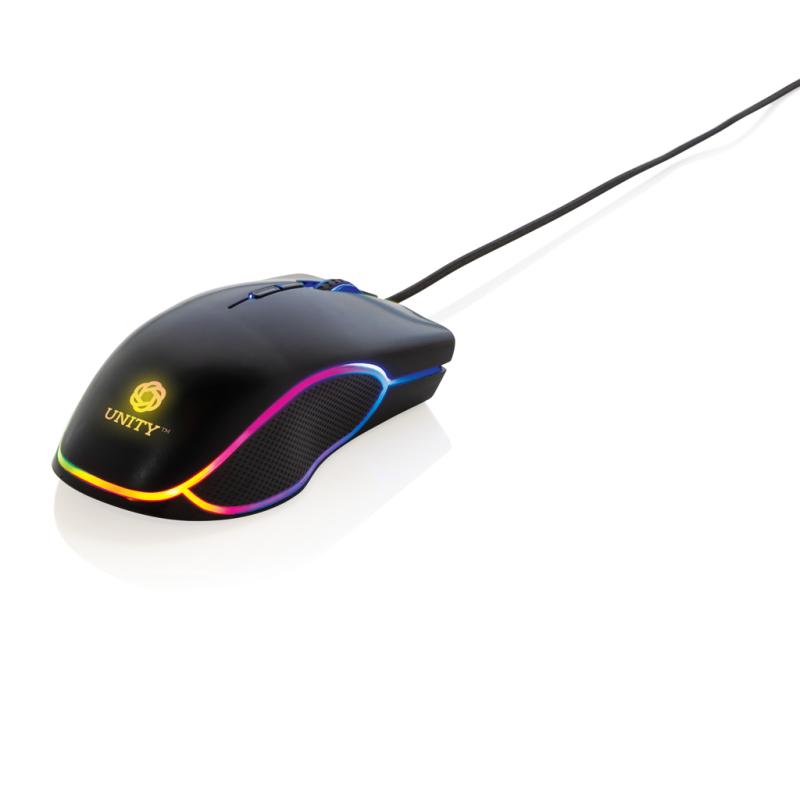 RGB herná myš čierna 13