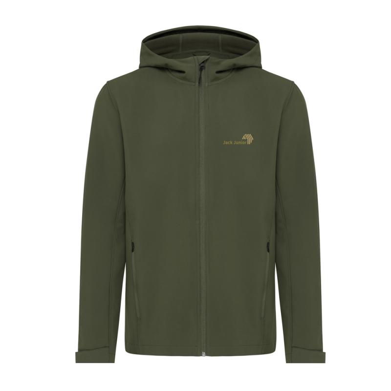 Pánska soft shell bunda IQONIQ Makalu z recykl. polyesteru khaki XXL 4