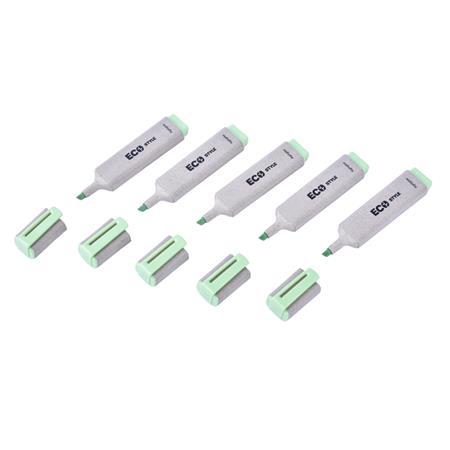 Zvýrazňovač, 1-4 mm, FLEXOFFICE "HL05 Eco Style", zelená 3
