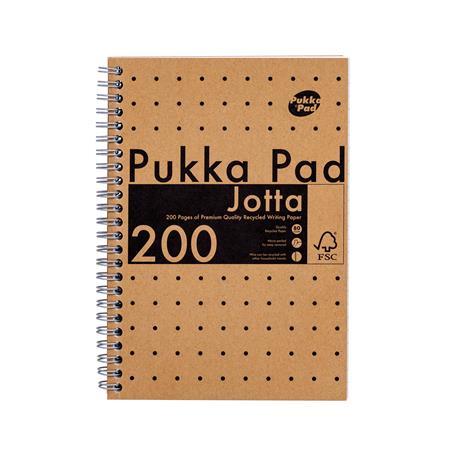 Špirálový zošit, A5, linajkový, 100 listov, PUKKA PAD "Jotta Kraft" 1