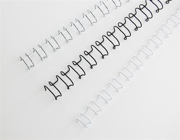 Hrebeň, kovový, 2:1, 6 mm, 55 listov, GBC "MultiBind 21", strieborný 2