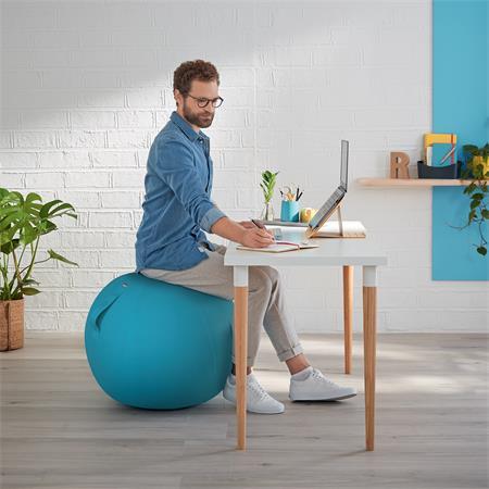Gymnastická lopta na sedenie, LEITZ "Ergo Cosy", pokojná modrá 5