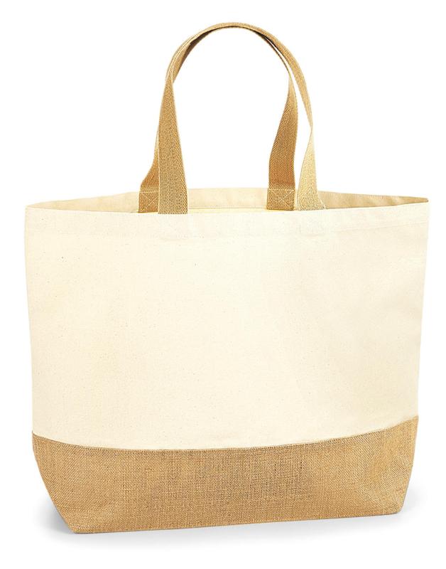 Taška Jute Base Canvas Tote XL 2