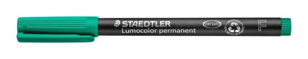 Permanentný popisovač, OHP, 0,6 mm, STAEDTLER "Lumocolor® 318 F", zelená 1