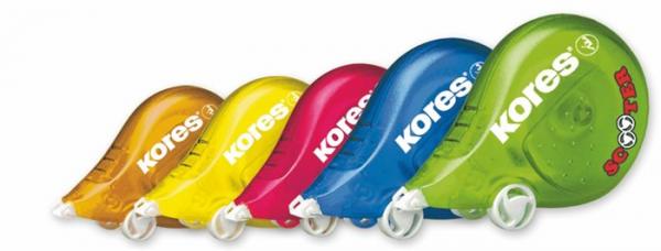 Korekčný roller, 4,2 mm x 8 m, KORES "Scooter", mix farieb 1