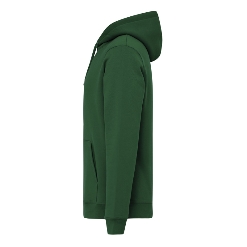 IQONIQ Joshua Unisex mikina s kapucňou z rec. bavlny forest green XXS 2