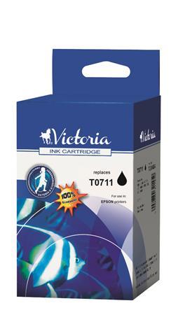 T0711 Náplň k tlačiarňam Stylus D78, D92, D120, VICTORIA čierna, 7,4ml