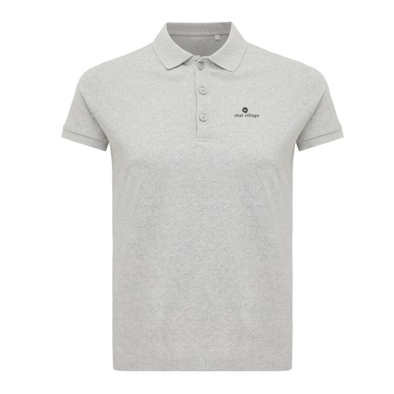 Dámske polo tričko IQONIQ Yosemite z recykl. bavlny heather grey XXXL 3