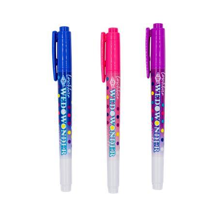 Popisovače, sada, 2-3 mm, zmazateľné, obojstranné, WEDO, "Wedowonder", 6 rôznych farieb 2