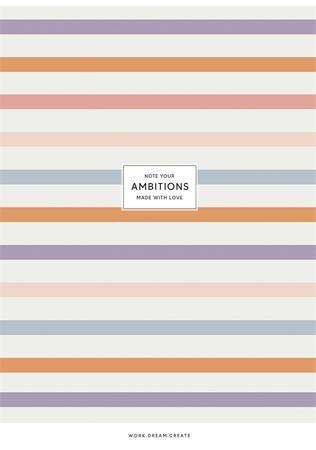 Zošit, A4, linajkový, 40 listov, SHKOLYARYK "Ambitions", mix 3