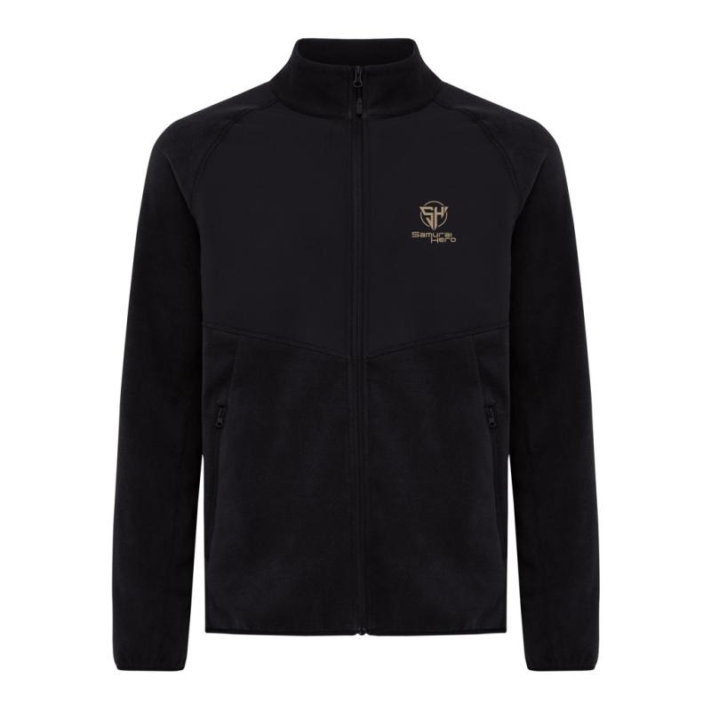 Micro fleece bunda na zips IQONIQ Talung z rec. polyesteru čierna XS 3