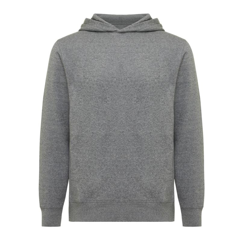Mikina s bočnými vreckami IQONIQ Yengo z rec. bavlny light heather anthracite XXL 1
