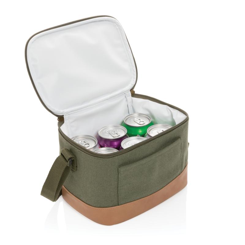 Malá chladiaca taška Impact z 16 oz. recykl. canvas AWARE™ zelená 2