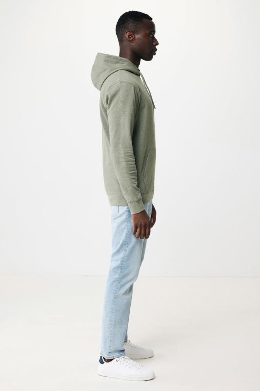 Nefarbená mikina s kapucňou IQONIQ Torres z recykl. bavlny heather green XXL 16