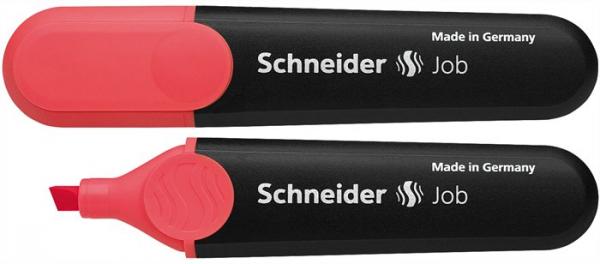Zvýrazňovač, 1-5 mm, SCHNEIDER "Job 150", červený