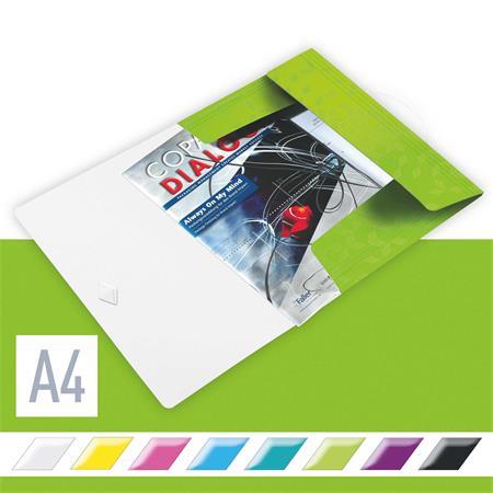 Doska s gumičkou, PP, A4, LEITZ "Wow", zelená 2