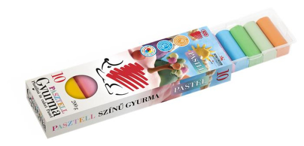 Plastelína, 200 g, ICO "Süni", pastelové farby 2