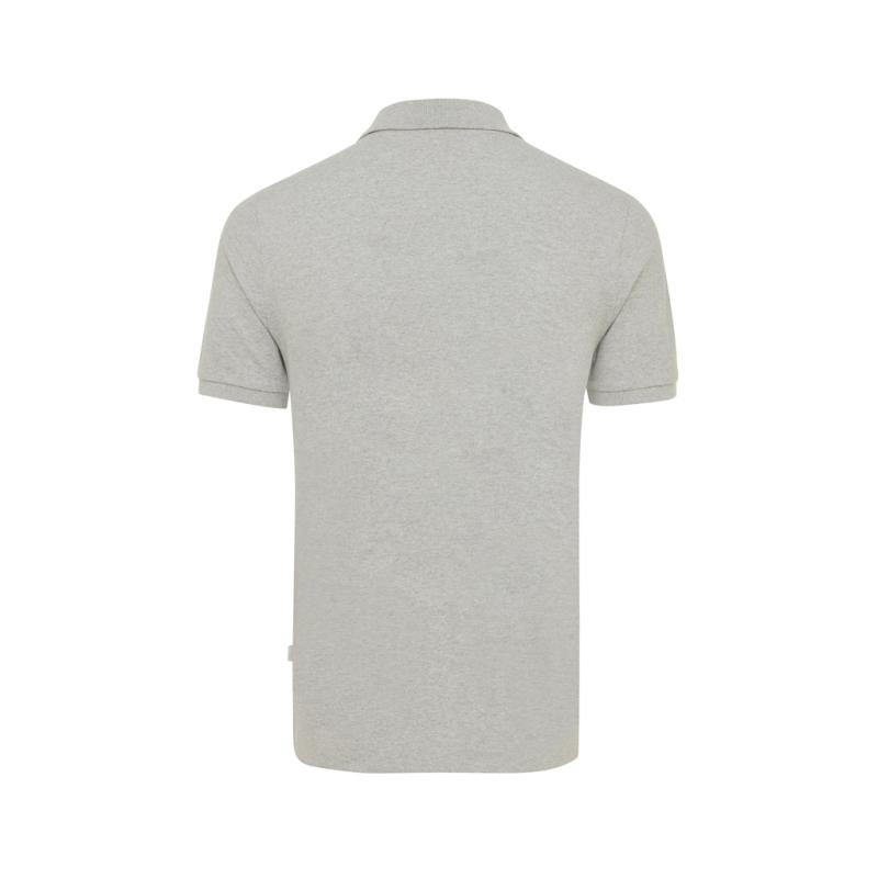 Polo tričko IQONIQ Yosemite z recykl. bavlny heather grey S 2