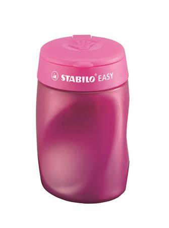 Strúhadlo, trojdierkové, so zásobníkom, pre pravákov, STABILO "Easy", ružové 3