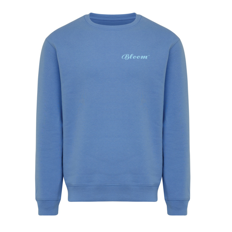 IQONIQ Toria Unisex mikina s okrúhl. výstrihom z rec. bavlny moon blue XL 4