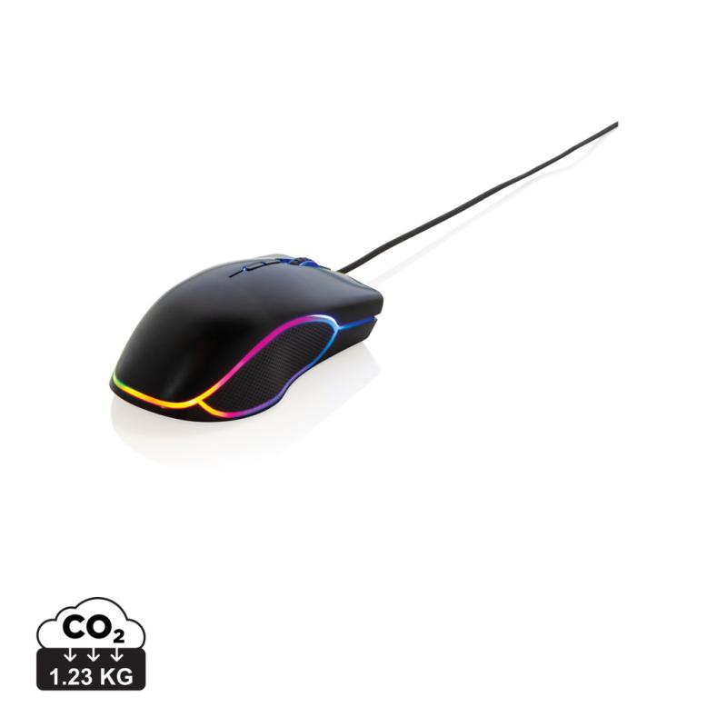 RGB herná myš čierna